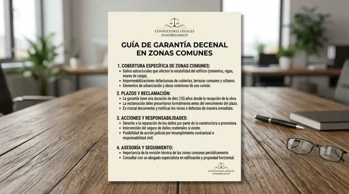 Garantía Decenal en Zonas Comunes: Vicios Ocultos y Defectos Constructivos